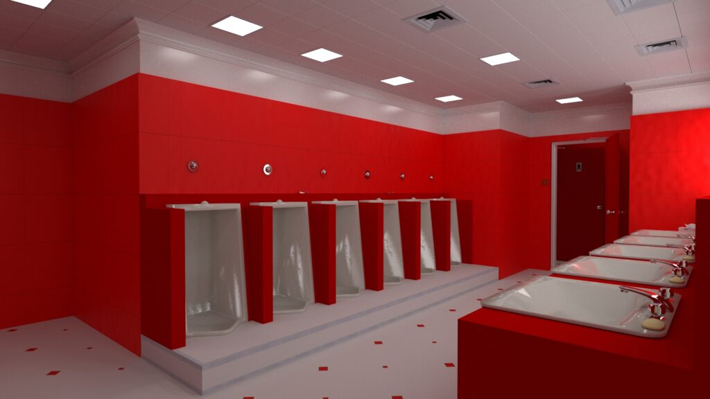 Red Bathroom | The Shining sets - a digital reconstuction